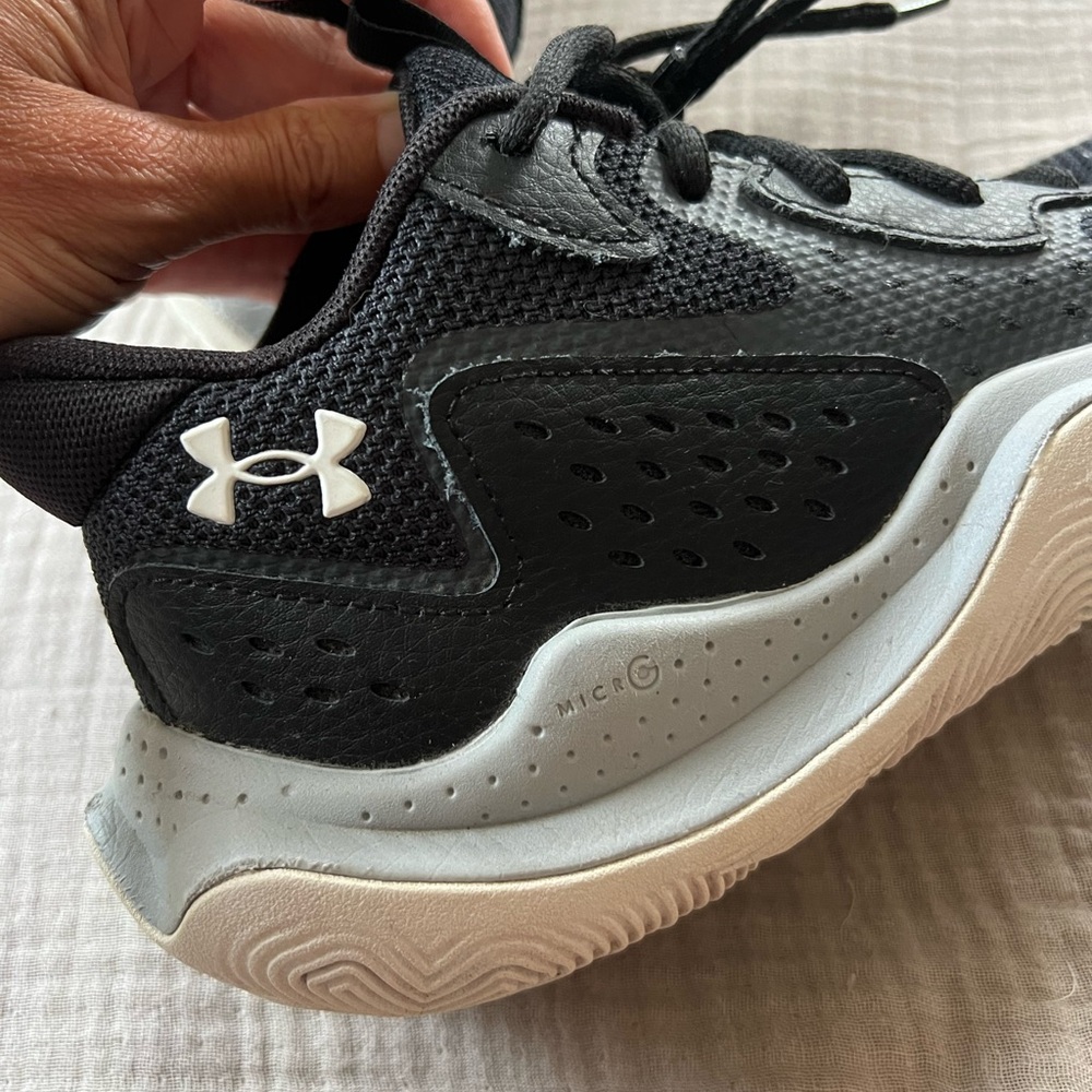 Under Armour Black and White Sneakers